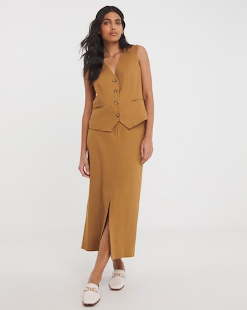 Linen Pencil Skirt