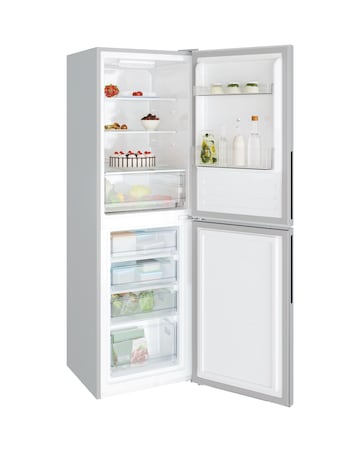Candy CCT3L517ESK-1 176cm High 50/50 Fridge Freezer Silver + Install