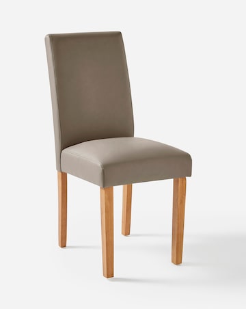 Ava Faux Leather Pair of Dining Chairs