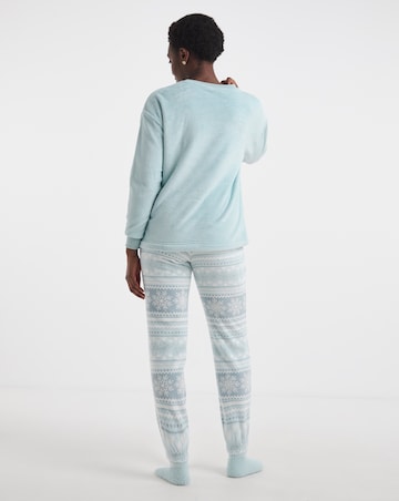 Pretty Secrets Christmas Giftable Fleece Pyjama Set & Fluffy Socks