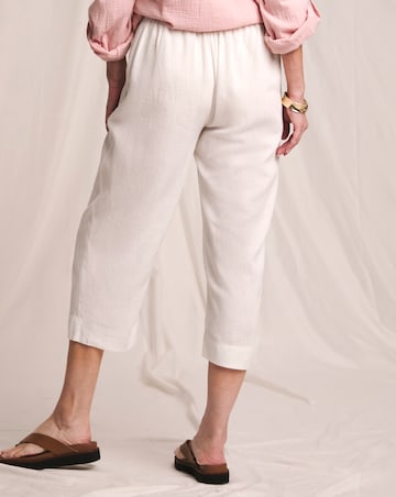 Julipa Linen Mix Cropped Trousers