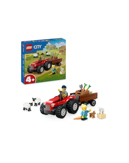 LEGO City Red Farm Tractor with Trailer &amp; Sheep Toys 60461