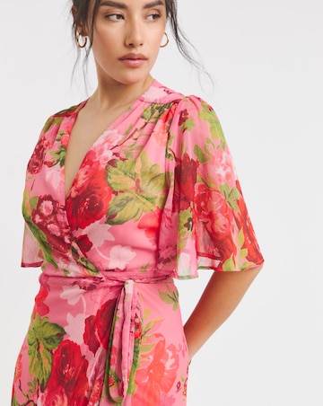 Hope & Ivy Roxanne Wrap Maxi Dress