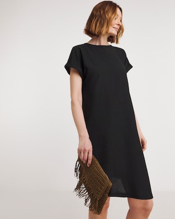 Textured Jersey Swing Dress