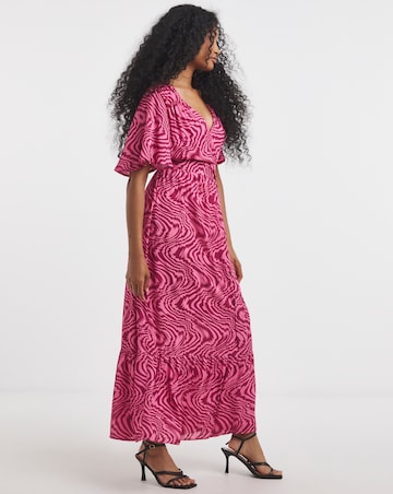 Twisted Wunder Melanie Swirl Chiffon Maxi Dress