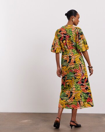 Joanna Hope Printed Broderie Tea Dress