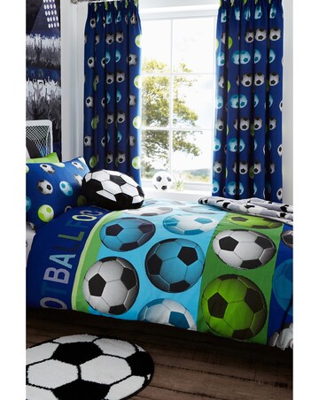 Catherine Lansfield Football Reversible Duvet Cover Set
