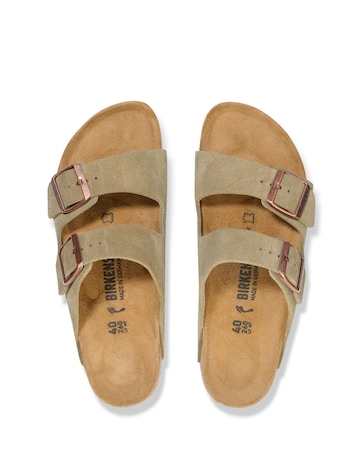 Birkenstock Classic Suede Arizona Sandals - Taupe
