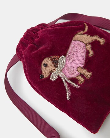 Accessorize Sausage Dog Drawstring Pouch