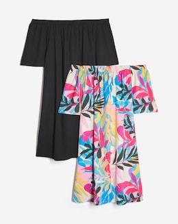 2 Pack Bardot Swing Dress