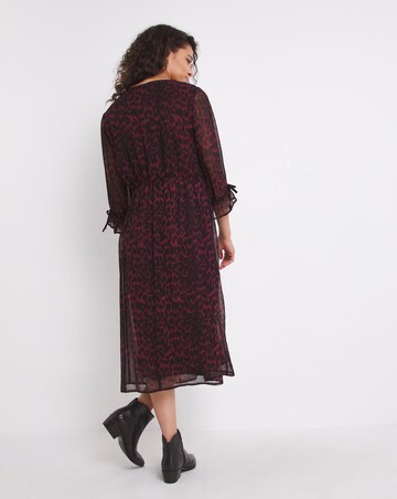 Joe Browns Chifton Animal Print Midi Dress