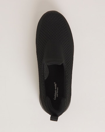 Cushion Walk Arch Support Slip On Trainers E Fit