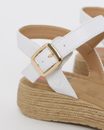 Heavenly Feet Sara Espadrille Sandals - Extra Wide Fit (EEE)