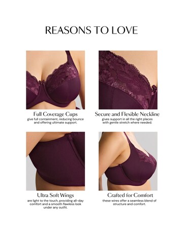 Sculptresse Amara Full Cup Plum Wired Bra