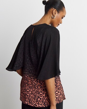 Joanna Hope Leopard Print Blouse
