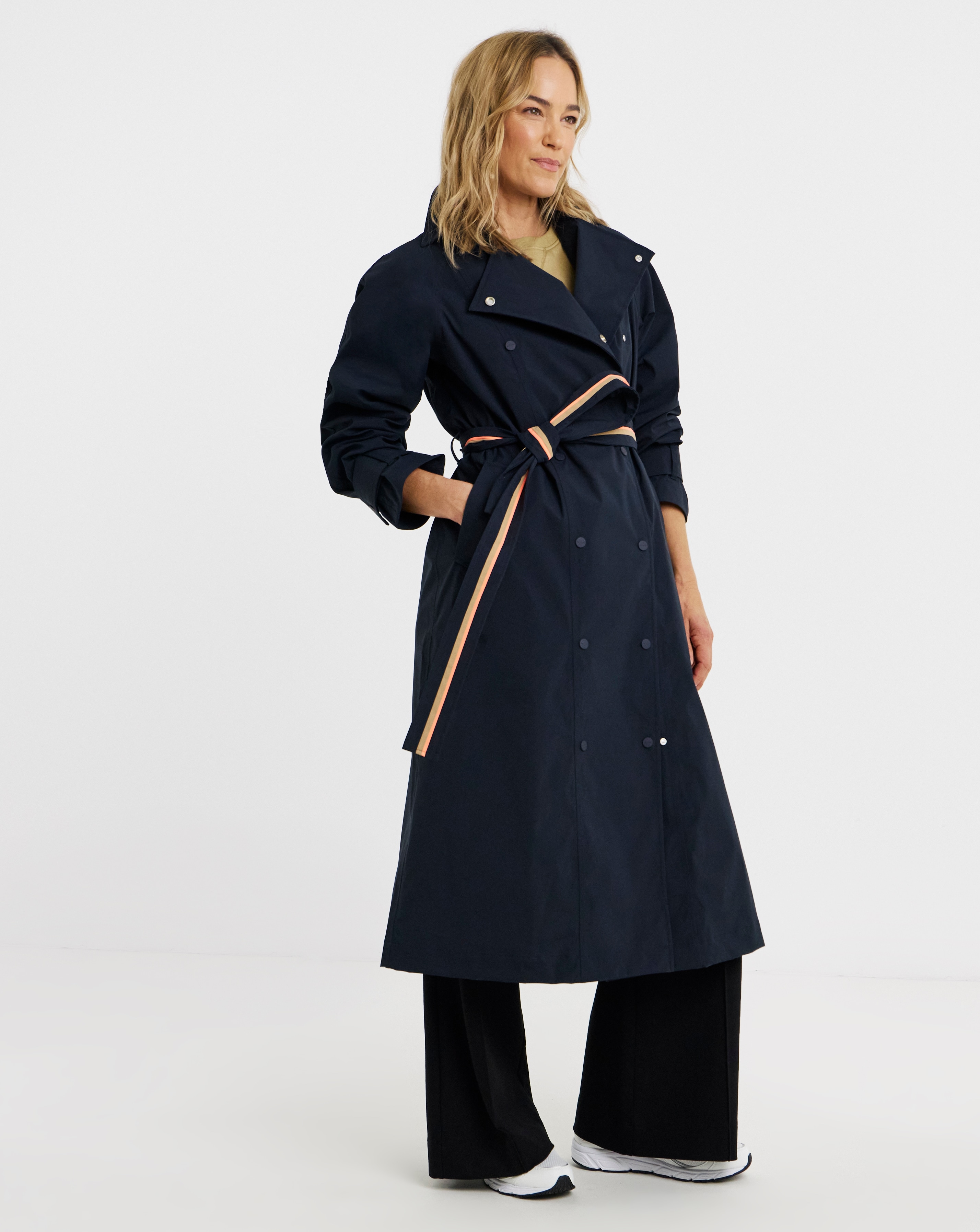 French Connection Dandy Check Trench Coat | Ambrose Wilson