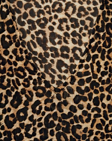 Mango Leopard Print Blouse