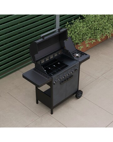 Charles Bentley Ottimo Origin 420 6 Burner Gas Barbecue with Side Burner