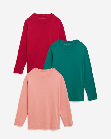 3 Pack Crew Neck Long Sleeve T-Shirts