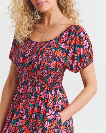 Joe Browns Floral Shirred Jersey Maxi Dress