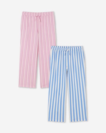 Pretty Secrets (2 Pack) Stripe Pyjama Bottoms