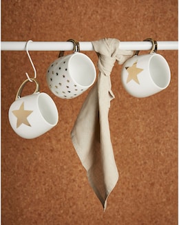 Waterside Gold Star Set of 4 Hug Mugs