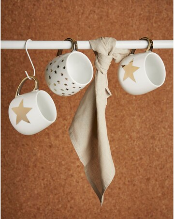 Waterside Gold Star Set of 4 Hug Mugs