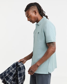 Timberland Millers River Short Sleeve Pique Polo - Blue