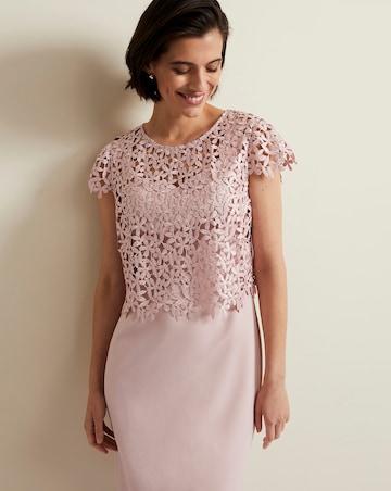 Phase Eight Daisy Lace Double Layer Dress