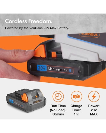 VonHaus - 20V Max Cordless Grass Trimmer