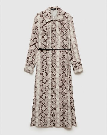 Mango Serpi Snake Primt Midi Dress