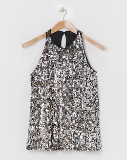 Sequin Racer Top