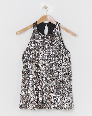 Sequin Racer Top