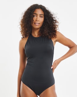 High Neck Racer Back Swimsuit