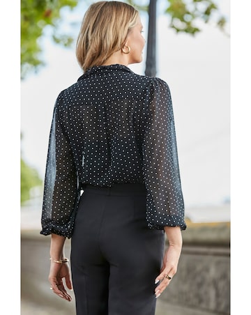 Sosandar Ruffle Front Shirt