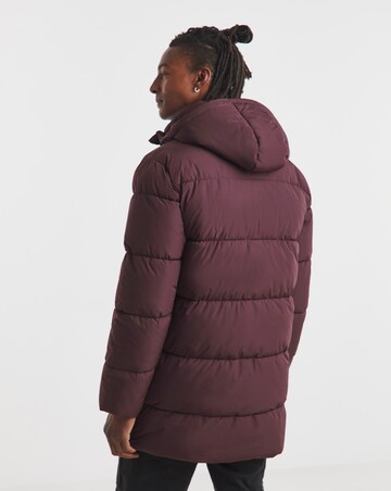 Burgundy Puffer Jacket