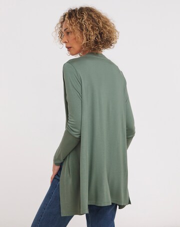 Deep Green Edge to Edge Cardigan