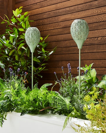 Solaire Stake Light 2 Pack - Sage