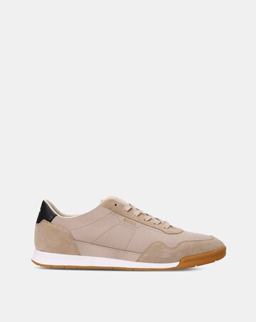 BOSS Titanium Suede Trainer - Light Beige