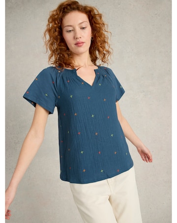 White Stuff Luella Embroidered Top