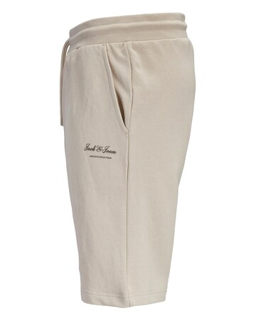 Jack & Jones Gordon Logo Sweat Short - Cream
