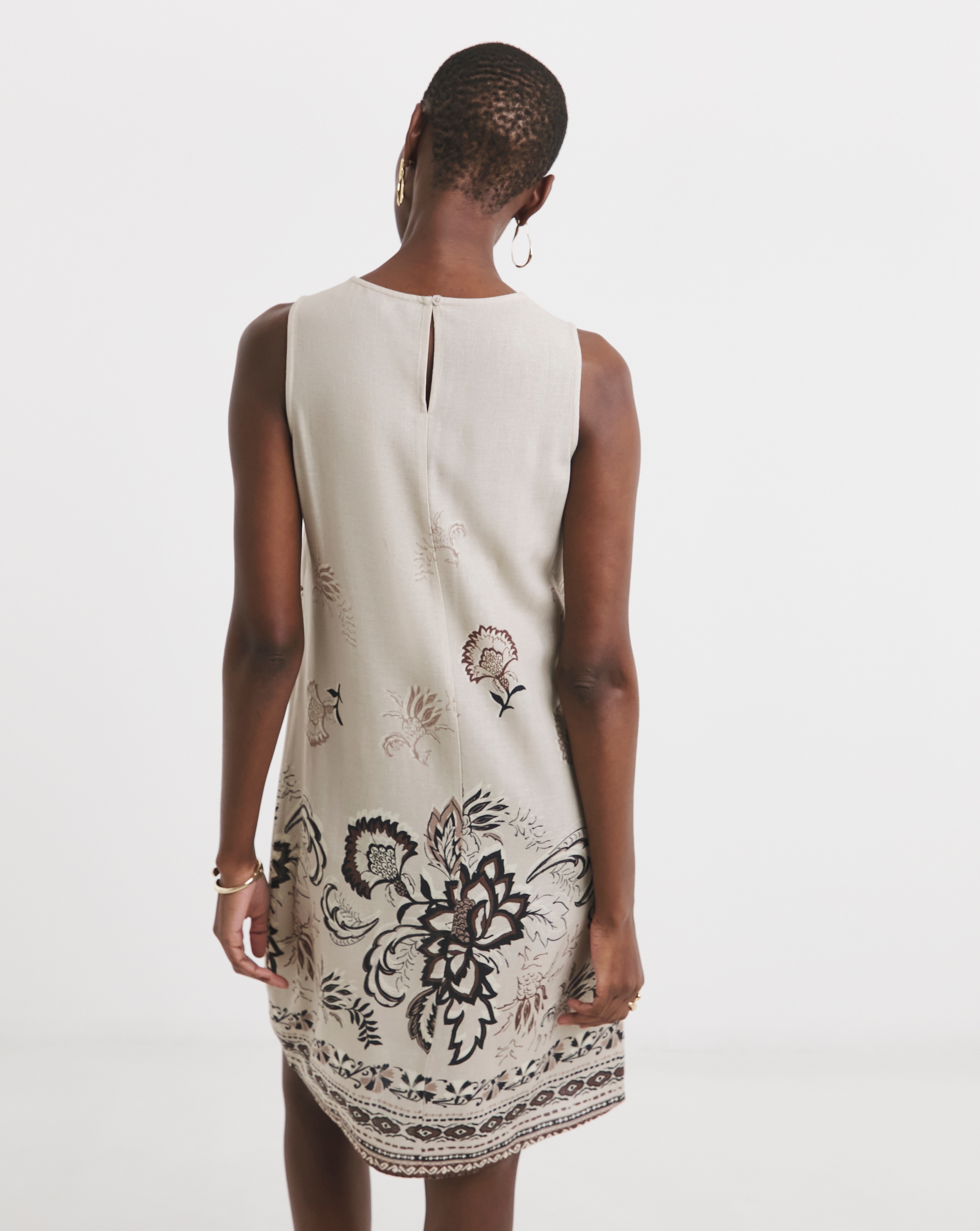 chinese dress ladies Shop Pink Linen Shift Dress | Italian Linen