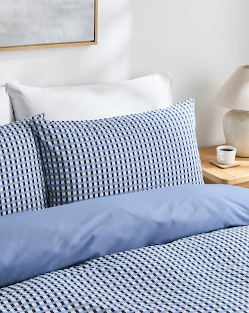 Rory Geo Cotton Blend Reversible Duvet Cover Set