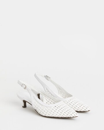 Bolero Woven Pointed Toe Slingbacks - Extra Wide Fit (EEE)