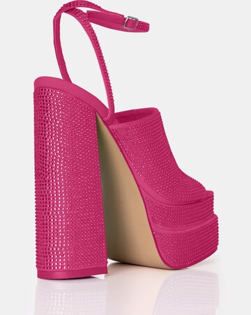 Public Desire Runaway Wide Fit Platform Sandals