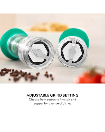 Sur La Table 2 Piece Salt & Pepper Mill Set Green