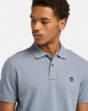 Timberland Millers River Short Sleeve Pique Polo - Blue