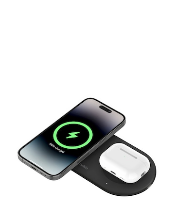 Belkin BoostCharge Pro 2-in-1 Qi2 Wireless Charging Pad - Black