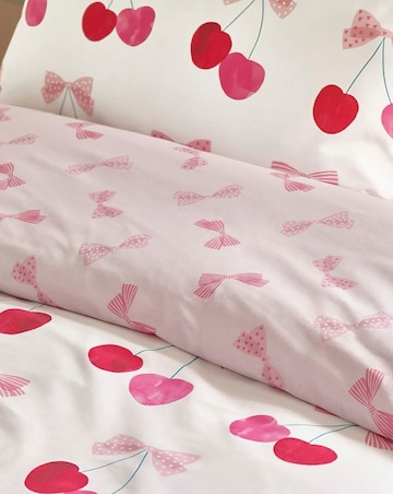 Catherine Lansfield Cherries and Bows Duvet Set