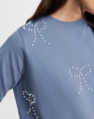 Pearl Bow Sweatshirt